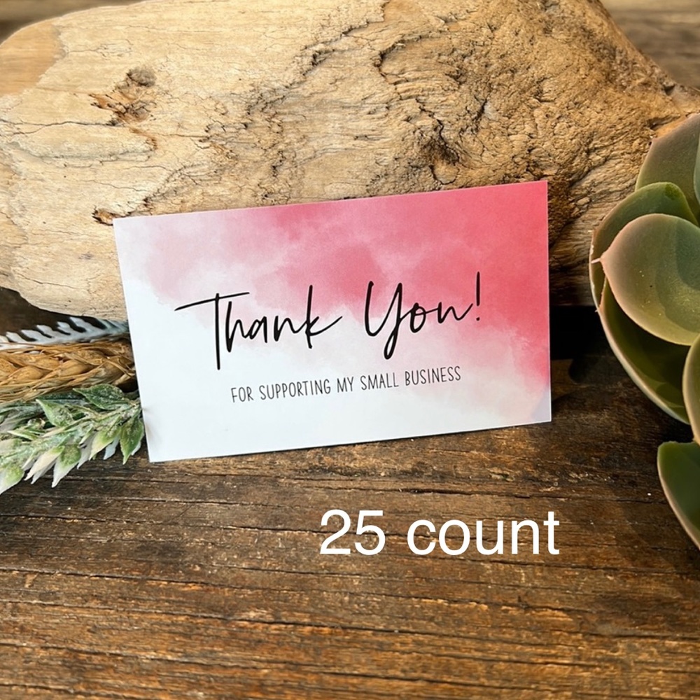 3/$20📦 Thank You cards - 25 pack -watercolour thank you